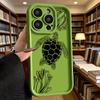 Sea Turtle Line Art with Coral Phone Case for iPhone 17 16 15 14 13 12 11 Pro Max Plus Anti Scratch, Gel Flexible Protective