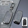 Metal + Leather Car Key Cover Case Fob For Jeep Renegade Compass Grand Cherokee For Chrysler 300C Wrangler Dodge Car Accessaries