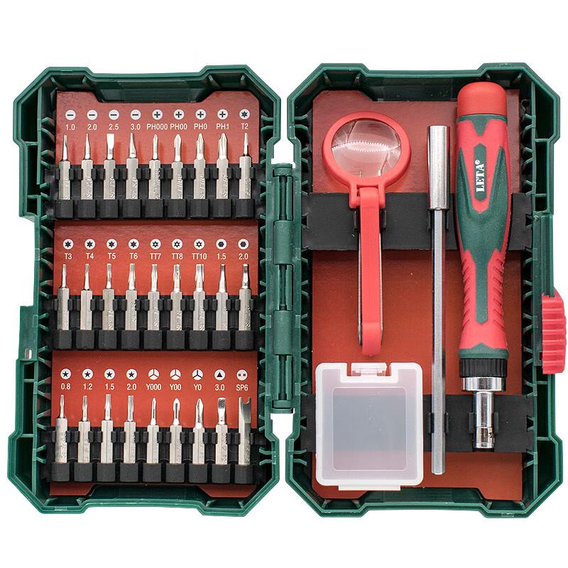 LETA 31-Piece Precision S2 Steel Screwdriver & Repair Tool Set