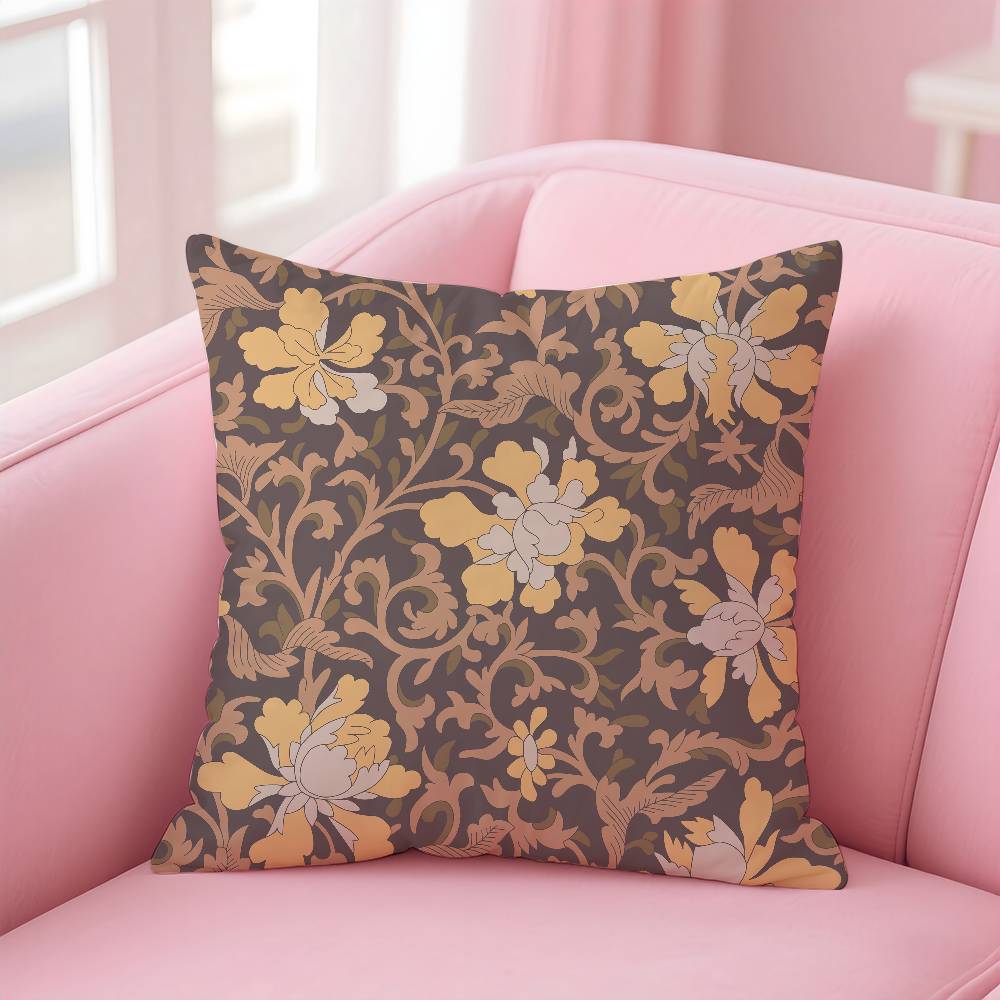 William Morris Floral Pillow Case Pattern Printing Pillowcase Living Room Sofa Cushion Cover Bedroom Room Decor