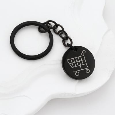 1pc/3pcs of Metal Token Shopping Cart Pendant, Shopping Cart Unlocking Key, Supermarket Shopping Cart Token, Practical Gift, Daily Decoration