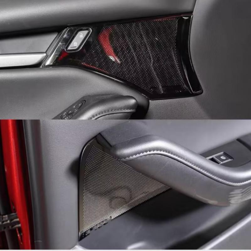 For Mazda 3 Alexa 2019 2020 2021 2022 Car Accessories A-pillar Audio Speaker Cover Trim Door Loudspeaker Cover Trim h9