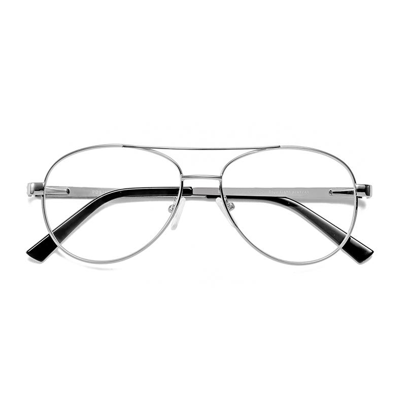 

ZENOTTIC Металлические Авиаторы Очки По Рецепту Модные Прогрессивные Оптические Очки Для Мужчин Анти-Синий Свет Очки Для Миопии Single Version&1.56&None