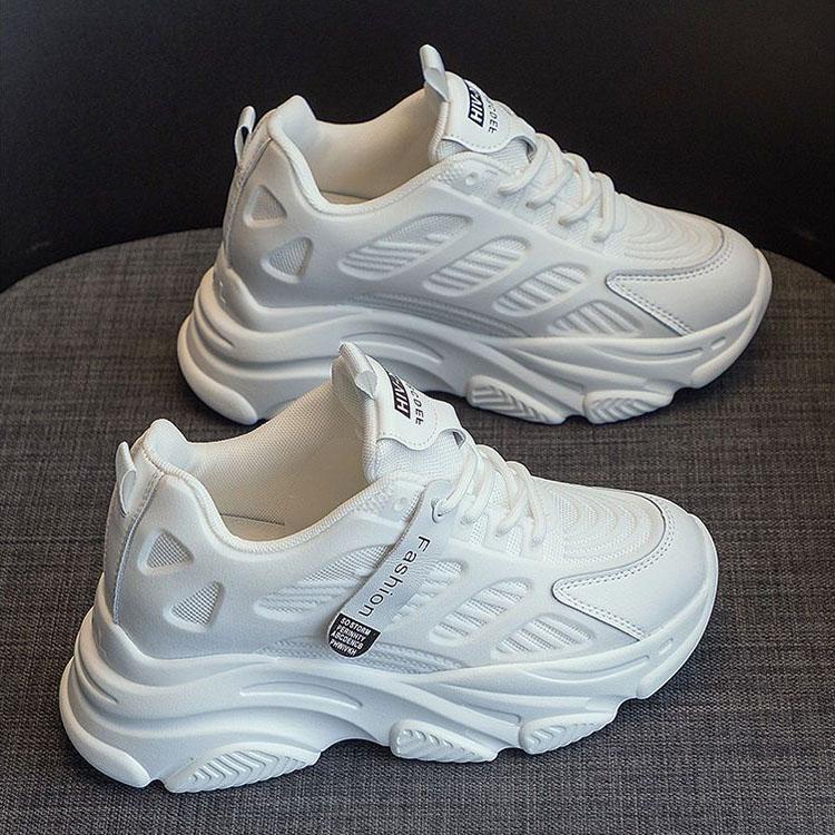 Inside Heightening Dad's Shoes Female Summer Thick Sole Sports Leisure Muffin Ins Tide Net Red Single Shoes