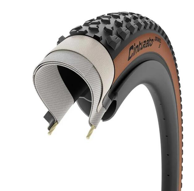 Pirelli Cinturato™ GRAVEL S Classic TechWALL 60 TPI Tubeless 650B x 50 pneu gravel