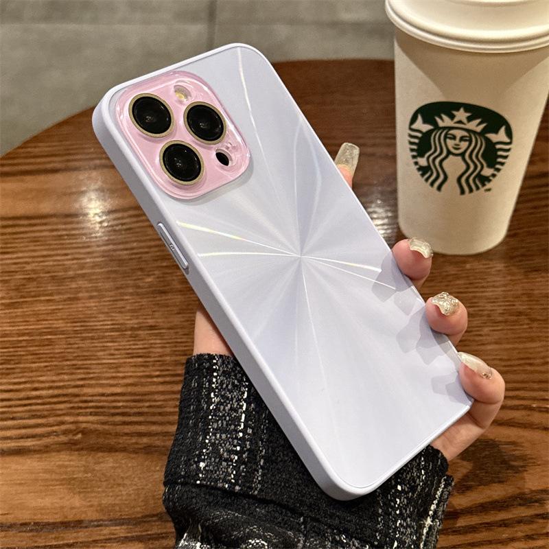 

Applicable To IPhone16 Colorful Aurora CD Pattern Mobile Phone Case Apple 15 Crystal Lens Film Advanced Sense Protective Case 14 iPhone 12 PROMAX