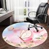 1PC Butterfly Flowers Non-Slip Floor Round carpet, Office, family, bedroom, Large Area Rug Indoor Rugs, Vibrant Colors-Z0457