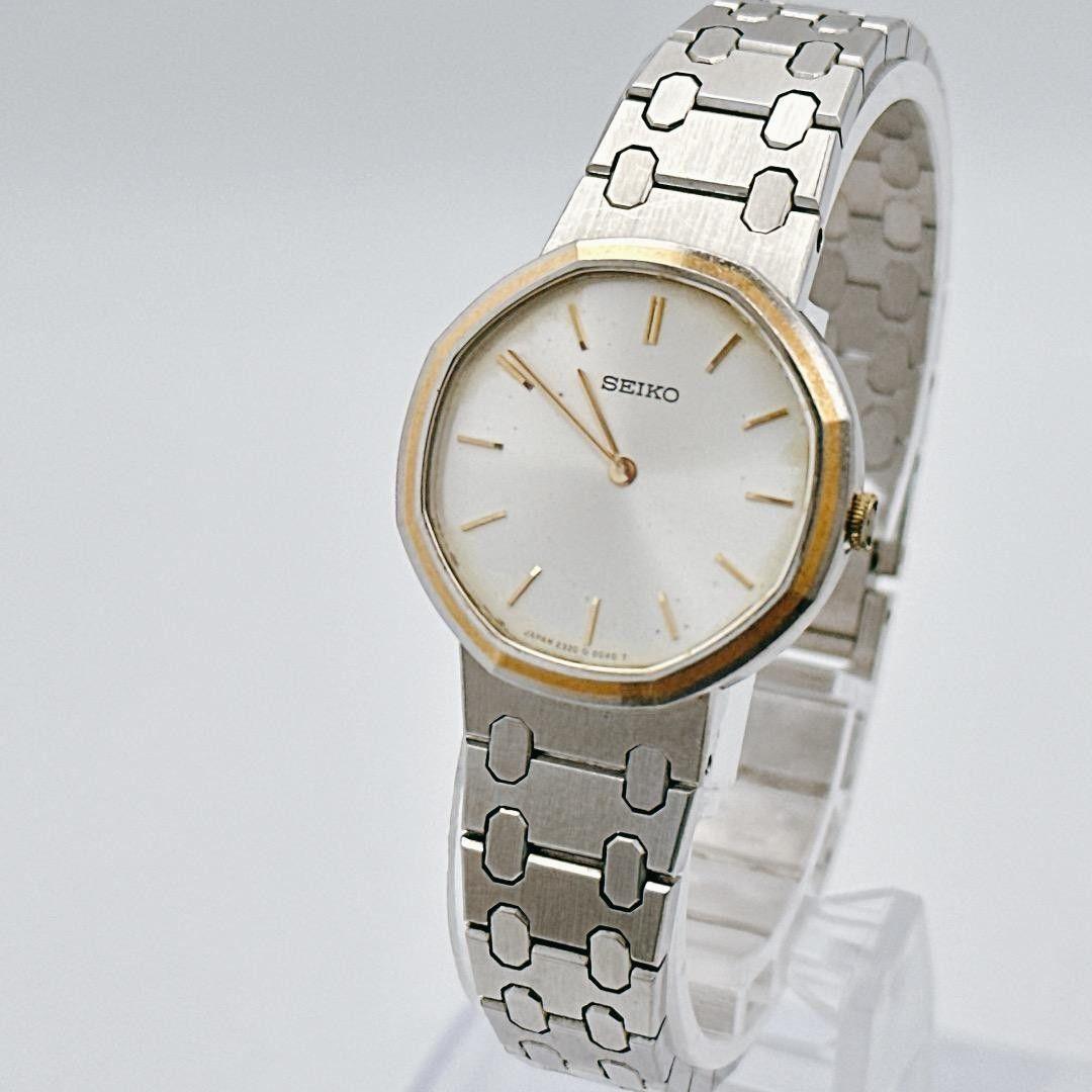 Used Rare [operating/battery replacement] SEIKO Seiko Asier ladies watch octagonal