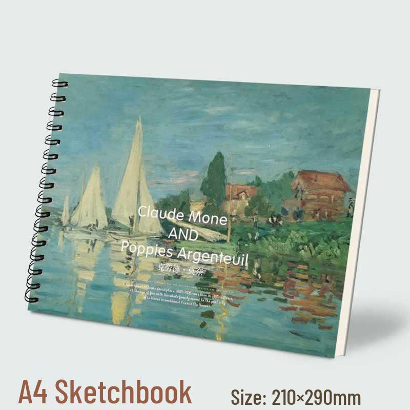 8K Скетчбук для художественных студентов - Плотный вертикальный перекидной с ручкой