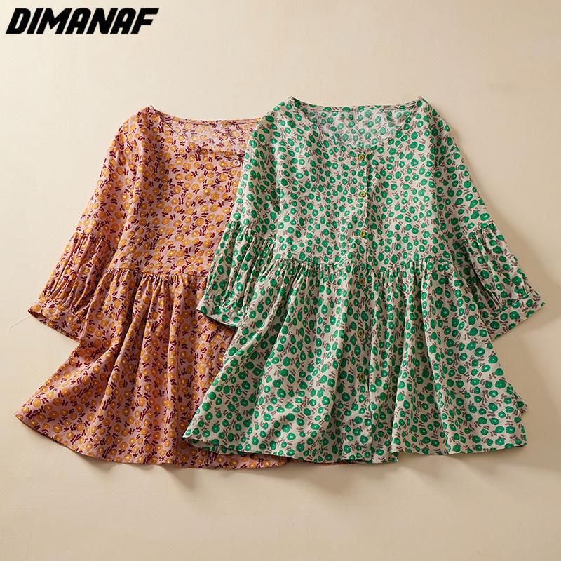 

DIMANAF 2023 футболка, новая летняя стильная винтажная футболка с принтом, повседневная женская свободная рубашка с цветочным принтом, футболки с принтом, свободная футболка большого размера с цветочным принтом