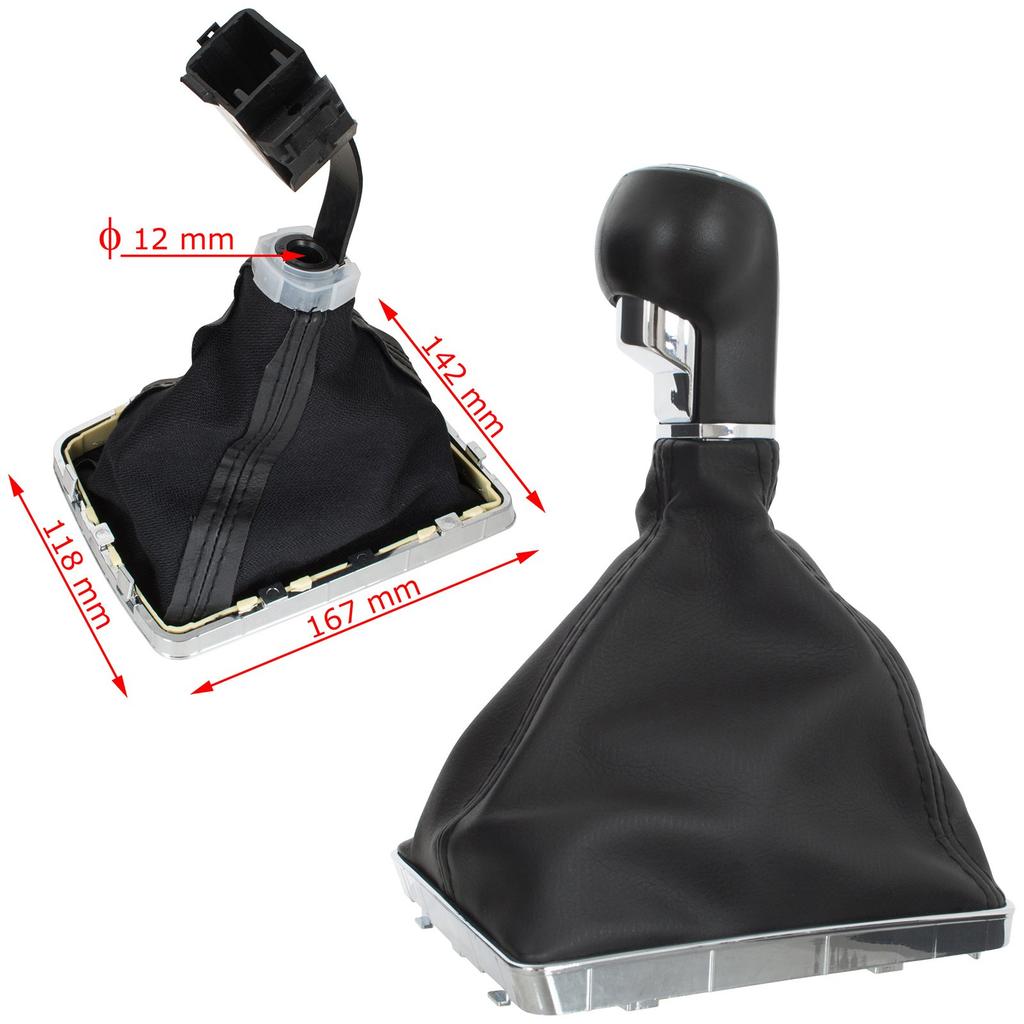Opel Astra III H 04-10 Gear Shift Knob Black + Gaiter 6-Speed