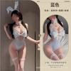 Sexy lingerie cute wind bow onesie seductive sexy deep v suspender bunny cosplay