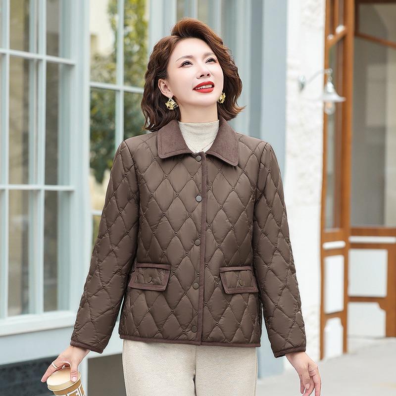 Autumn and winter padded jacket, light small padded jacket, padded jacket, women's autumn and winter clothing, large size padded jacket