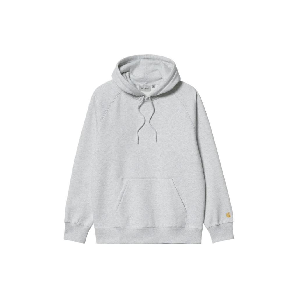 Carhartt WIP FW22 Solid Color Pullover Hoodie Men hoodies Light-Gray I026384-00J-XX