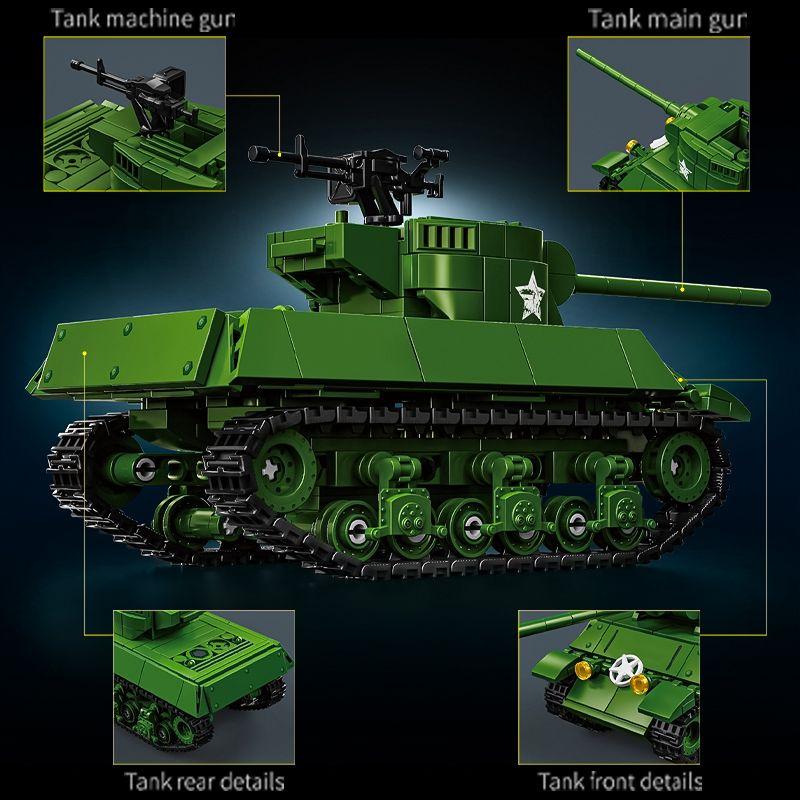 Amerikanischer M36 Panzerzerstörer Gunfighter Fahrzeug Jacksall Bausteine Pädagogisches Spielzeug Geschenk