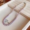 Vintage French Pearl Necklace Geometric Style For Women Elegant Jewelry Accessory
