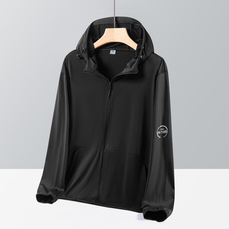 Couple s Sun Protection Clothing: Men s Lightweight UV Jacket & Women s Plus Size Detachable Hood Fishing Apparel L