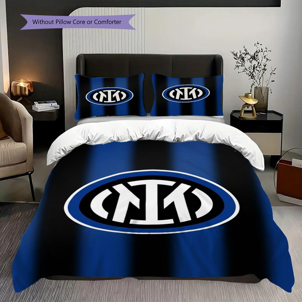 Eredità Inter: Biancheria da letto Tradizione a Strisce Blu (1 * copripiumino + 2 * federa, senza nucleo) Set lenzuola regalo di compleanno di Natale