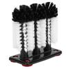 3 Head Cup Brush Removable Efficient Cleaning Glass Washer Brush with Suction Base for Bar Long Leg