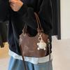 New Sweet Style PU Square Crossbody Bag Solid Color Commuting Fashion Small Shoulder Bag for Women