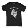 My Favorite Spirit Whiskey Unisex T-shirt Funny Halloween Ghost Drinking Party Tee
