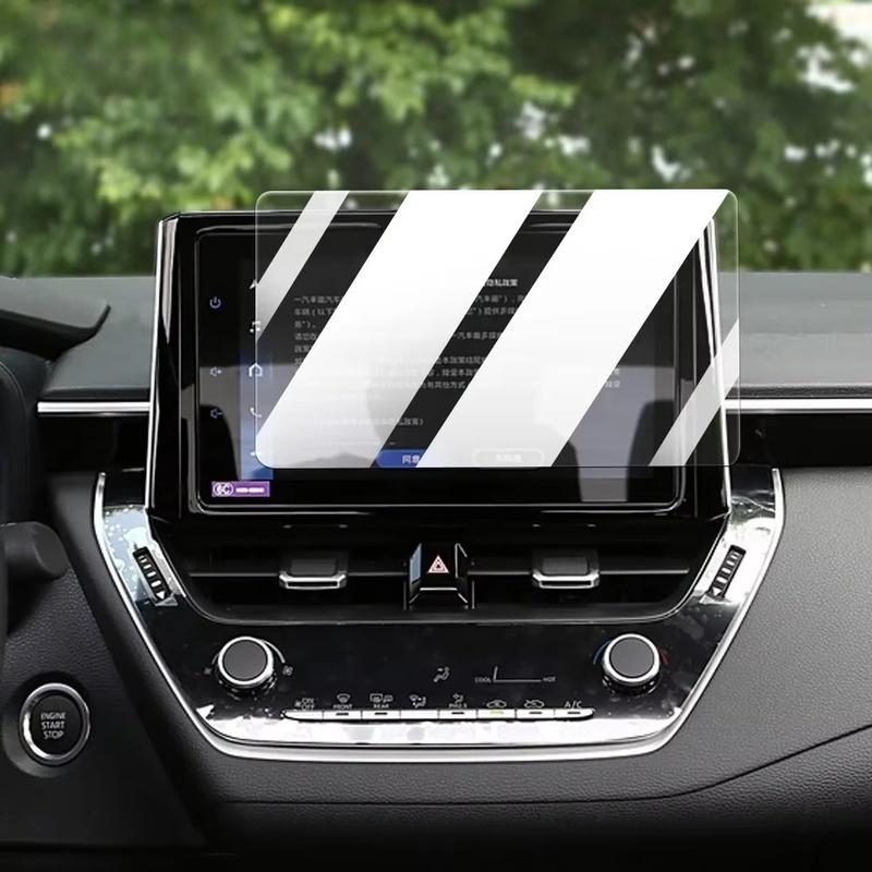 For Toyota Corolla -2024 LCD Screen Anti Fingerprint Glare 9H Tempered Glass Car Navigation Screen Protector Film Refit