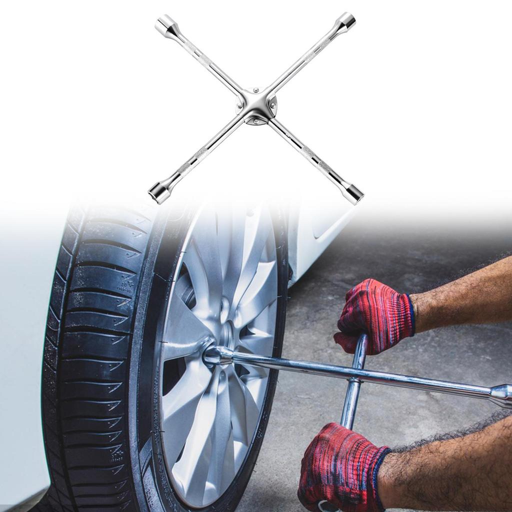 Cross Socket Wrench Ergonomic Accessory Sturdy Repair Tool Extended Tire