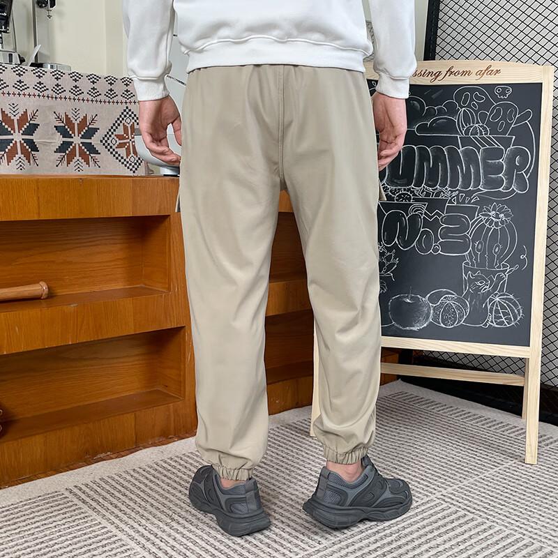 New Balance Knitted Sweatpants Men's Light Khaki Moderate AMP34315-SOT