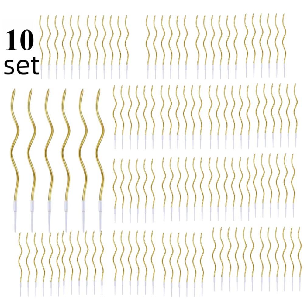 6/pcs10/20setBirthday Candles Spiral Cake Candles Long Thin Cake Candles For Wedding Party And Cake Decoration