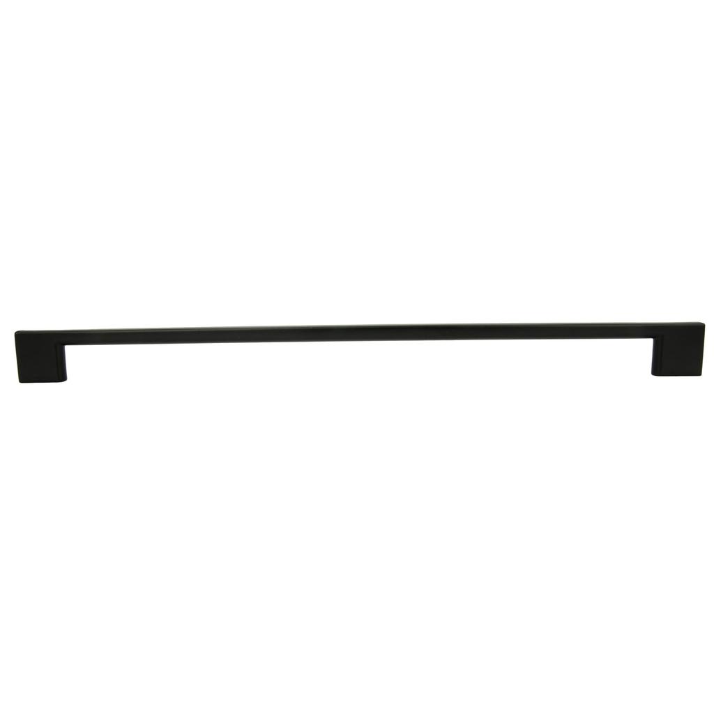 Black furniture handle 320 mm metal