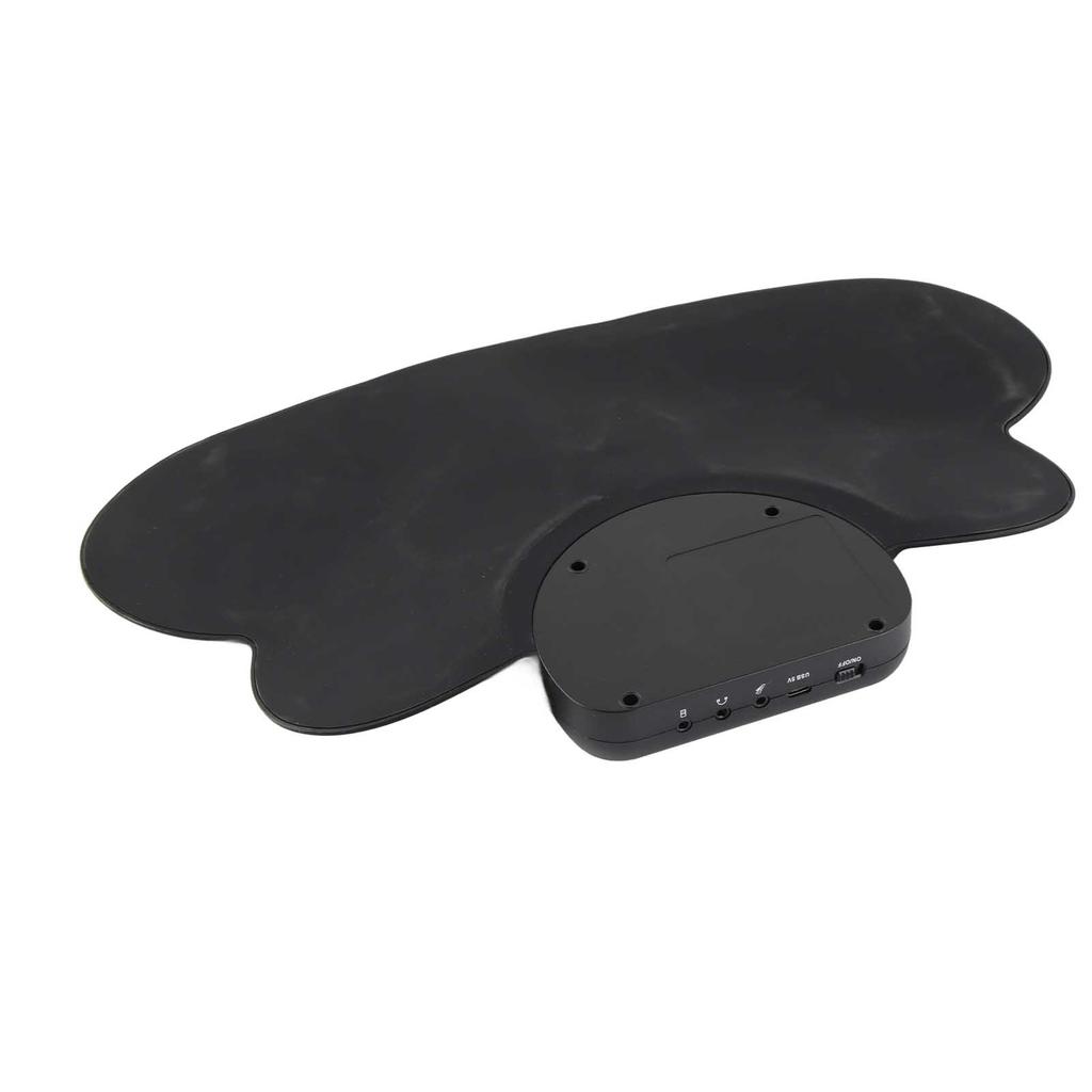 Drum Pads with Speakers Roll Up Drum Set Electronic Drum Set USB Rechargeable  Speaker Kids Roll Up Drum Practice Pad White