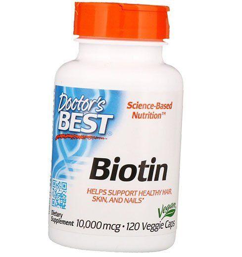 

Біотин, Biotin 10000, Doctor s Best 120вегкапс (36327055) 120vcaps