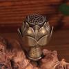 Alloy Lotus Incense Burner Lotus Incense Censer Archaic Copper Sandalwood House Furnishings Home Office Decoration