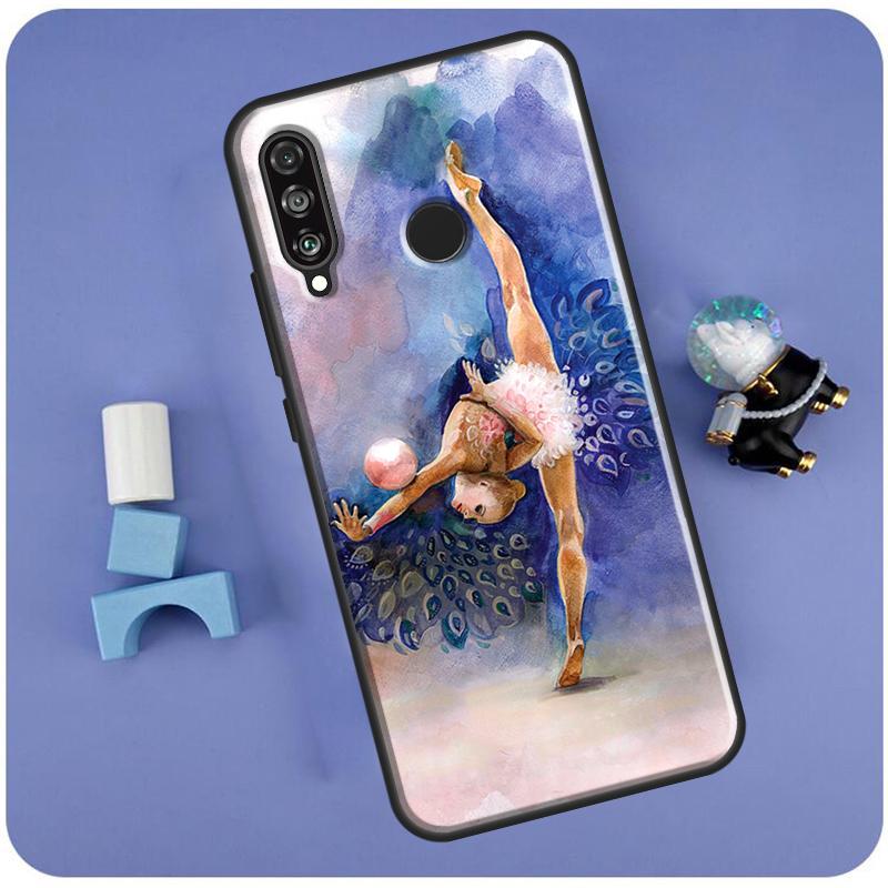 

Gymnastics Oil Painting For Huawei Nova Y70 Y91 Y90 Y60 Y61 Y72 Y73 3i 7i 8i 11i 12i 9 10 SE P20 P30 P40 Lite Case Huawei Nova Y72