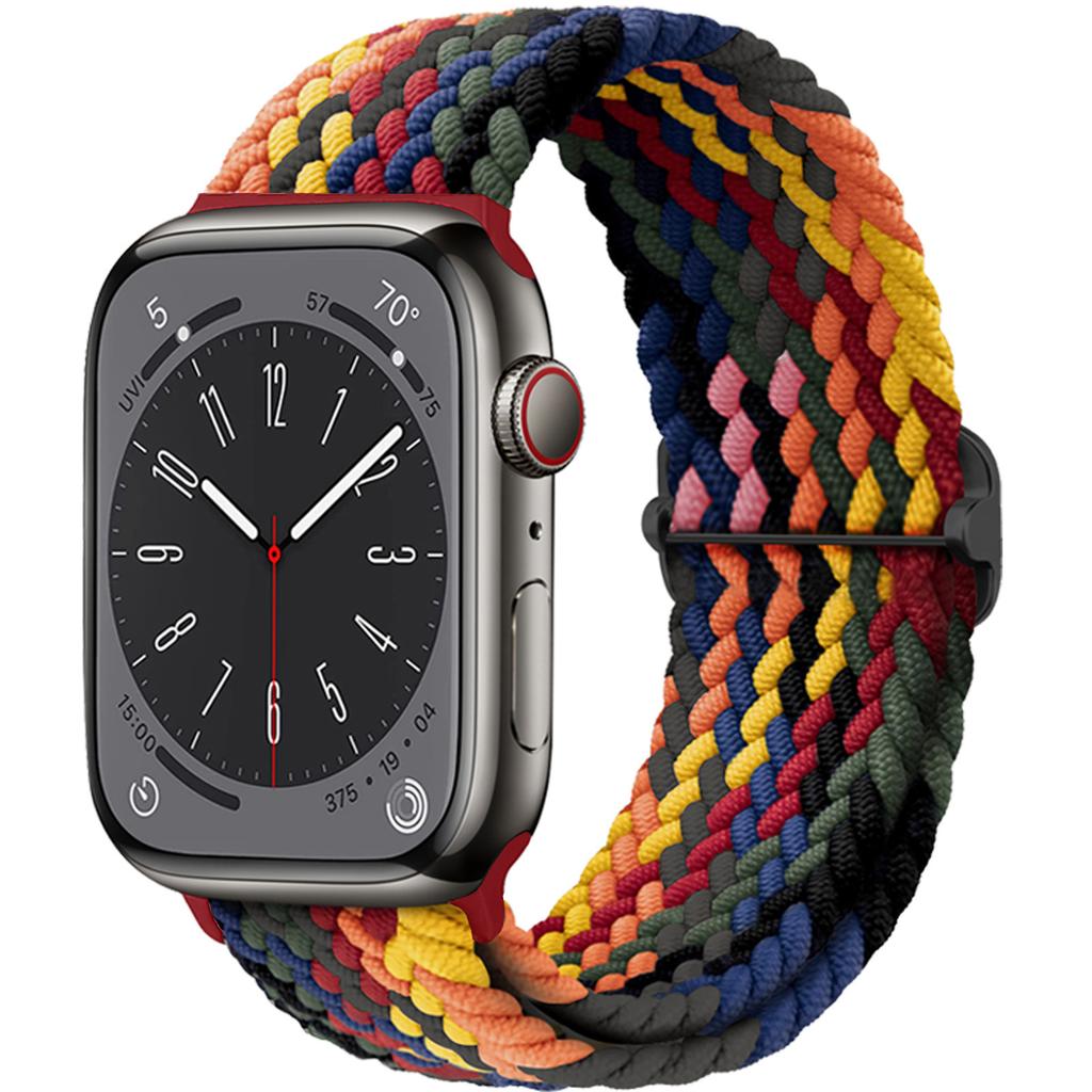 Braided Solo Loop Strap For Apple watch band 44mm 40mm 49mm 45mm 41mm Elastic Nylon bracelet iWatch series 8 3 se 6 7 Ultra 2 9