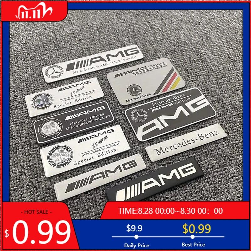 GLC GLB 1Pcs Car Styling Aluminum Alloy Badge Sticker For Mercedes Benz AMG W206 W204 W205 W212 W213 W221 W222 W223 W251 W464 W