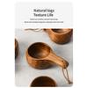 Kaffeelöffel aus Naturholz/Kaffeebrühbecher mit präziser Messung für gleichmäßiges Brühen und natürliche Holzmaserung