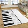 Covor Cartoon cu Chei de Pian 3D, Covoraș pentru Instrument Muzical, Decor pentru Casă, Sufragerie, Dormitor, Canapea, Preș de Intrare, Covor pentru Zona Copiilor, Covor Antiderapant pentru Podea