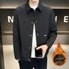Men's Slim Fit Cotton Jacket - Stylish, Warm, Versatile, Turn-Down Collar for Autumn and Winter