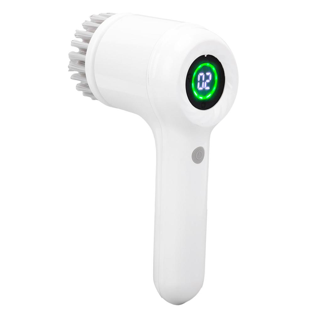 Electric Rotary Scrubber Multifunctional LED Display IPX7 Rain Proof Cordless Cleaning Brush Scrubber