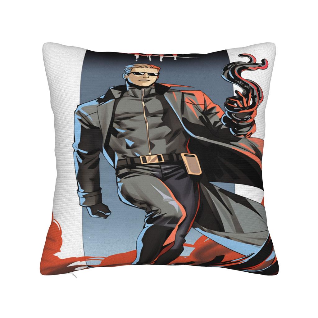 A-Albert W-Wesker Pink (2) Pillow Cover Cute Funny Pillow Case For Sofa Home Decoration Soft Pillowcases Birthday Gift