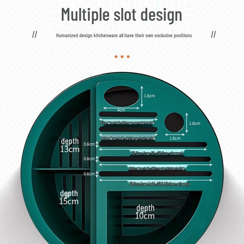 ZISIZ Otočný držák na nože a hůlky