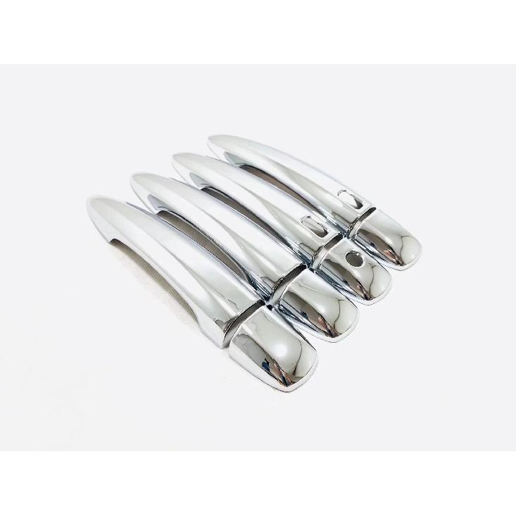 For Nissan Rogue    2024 ABS Chrome Carbon Fiber Door Handle Cover Trims Decoration Stickers Car Styling Accessories