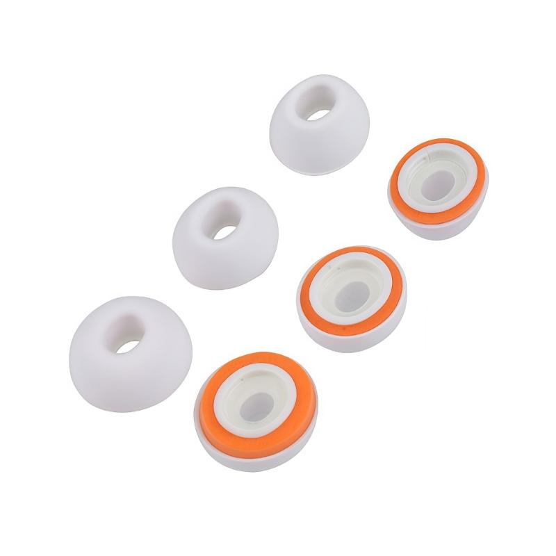 Memory Foam Soft Silicone Ear Tip for Bluetooth-compatible Earphones Protective Earbuds Cover Noise Reduction Hole