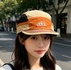 Mountain quick-drying color-matching mesh hat, camping mountaineering short-brimmed hat, women's spring summer versatile sun protection, sunshade base