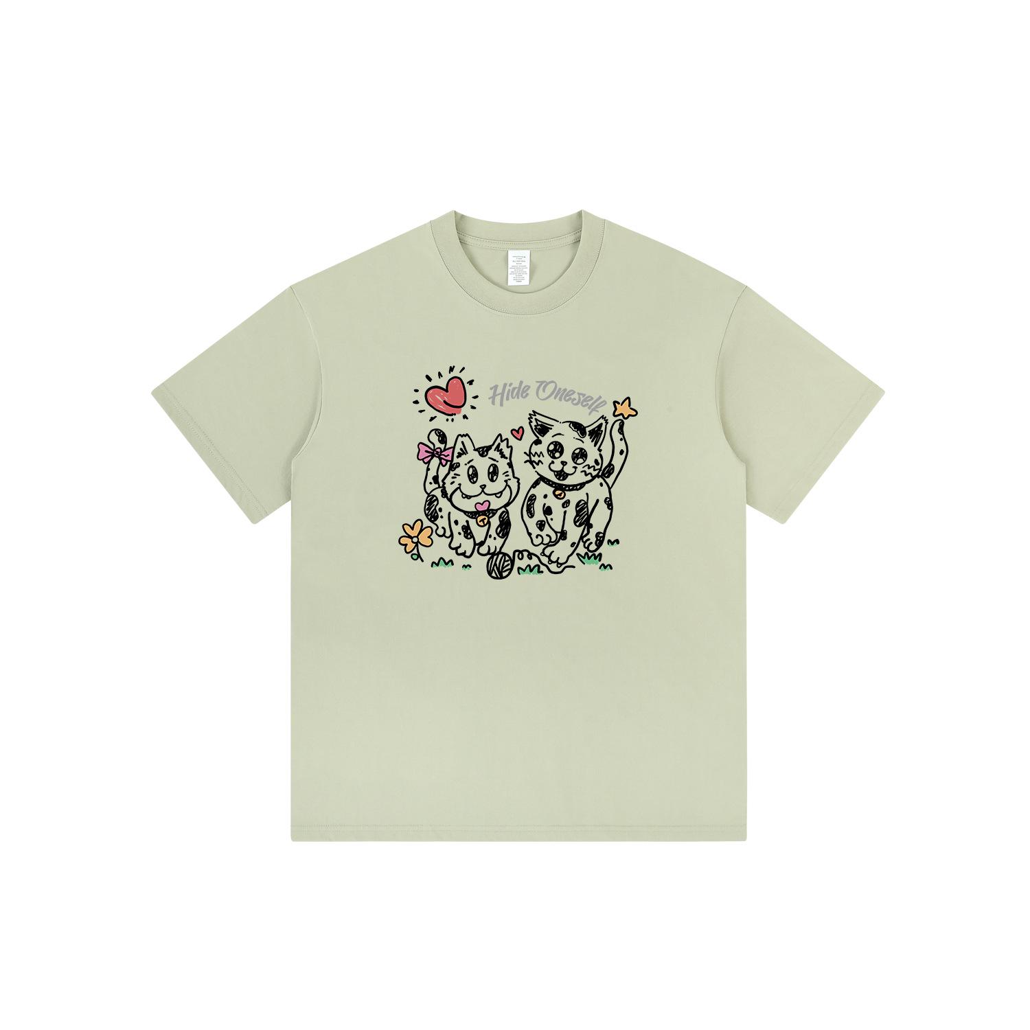 

Женская модная футболка с принтом щенка в горошек абрикосового цвета L