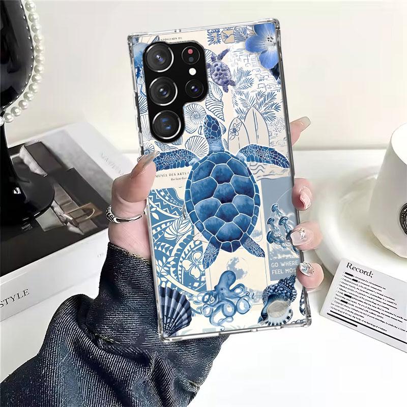 Ocean Starfish Sea Turtle Shark For Samsung Galaxy Note 20 Ultra 9 8 10 Pro Phone Case S10E S10 Lite S9 Plus S8 + S7 Edge A6 A7