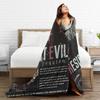 Soft Blankets Travel Office Leon Kennedy Resident Evil Throw Blanket  Flannel Bedspread For Living Room Fashion Sofa Bed Cover