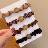 1 pezzo Nuovo Elastico per Capelli Coreano con Perle Alta Elasticità Donna Fascia per Capelli Scrunchies Porta Coda di Cavallo per Ragazze Elastico Accessori per Capelli alla Moda