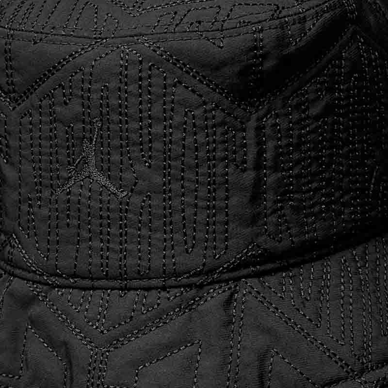 Nike Шляпа рыбака из нейлона с нашивным узором, мужская, черная, HJ3240-010